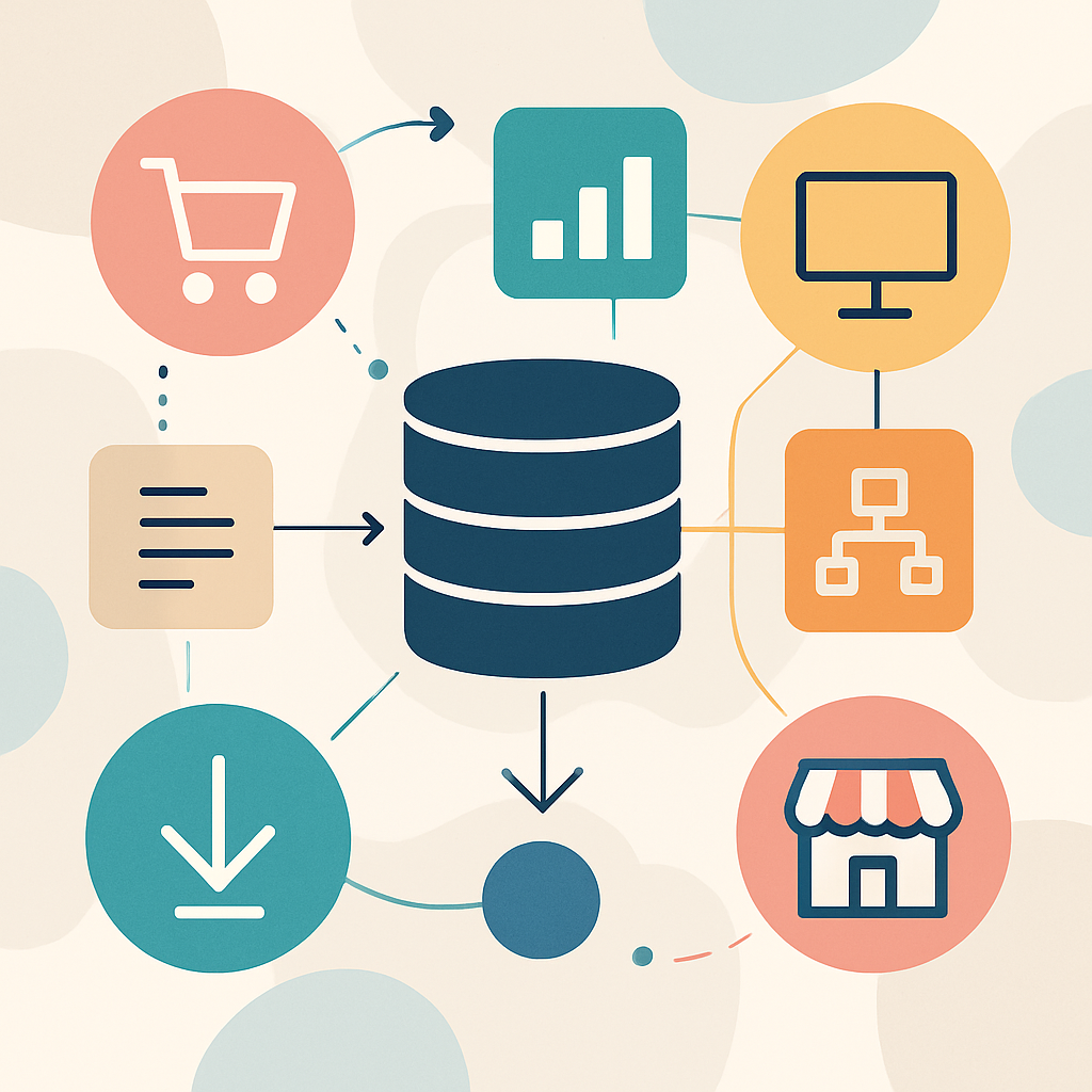 image about inRiver  a scalable PIM for omnichannel commerce make it abstract dont include words in it